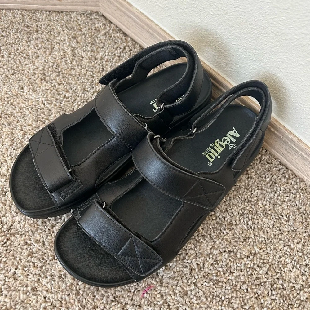 Alegria Henlee Black Sandal Sport Women's Size 40 Beach Outdoor 9.5-10 Straps